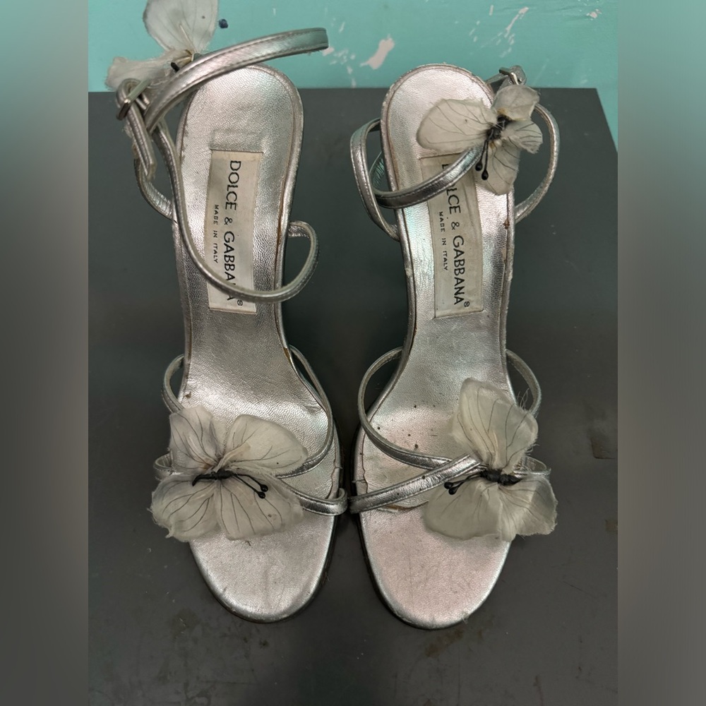 (SOLD) Dolce and Gabanna  butterfly heels (vintage-as seen on Mariah Carey) - Picture 7 of 10
